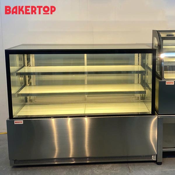Tủ trưng bày bánh kính vuông 1m2 BAKERTOP BKRD1200
